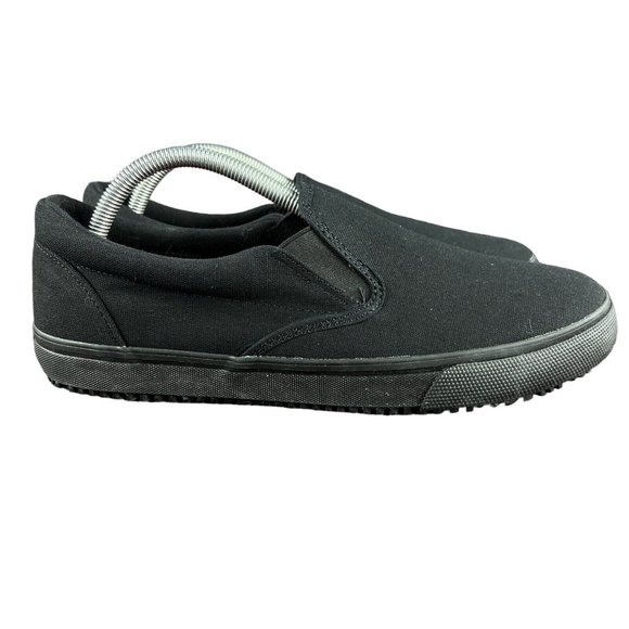 SKECHERS For Work Delvee Slip Resistant Black Slip On Shoes Women's Size 11 - Picture 1 of 10